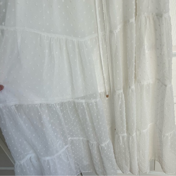 Baltic Born Swiss Dot Off Shoulder Dress - Picture 3 of 5